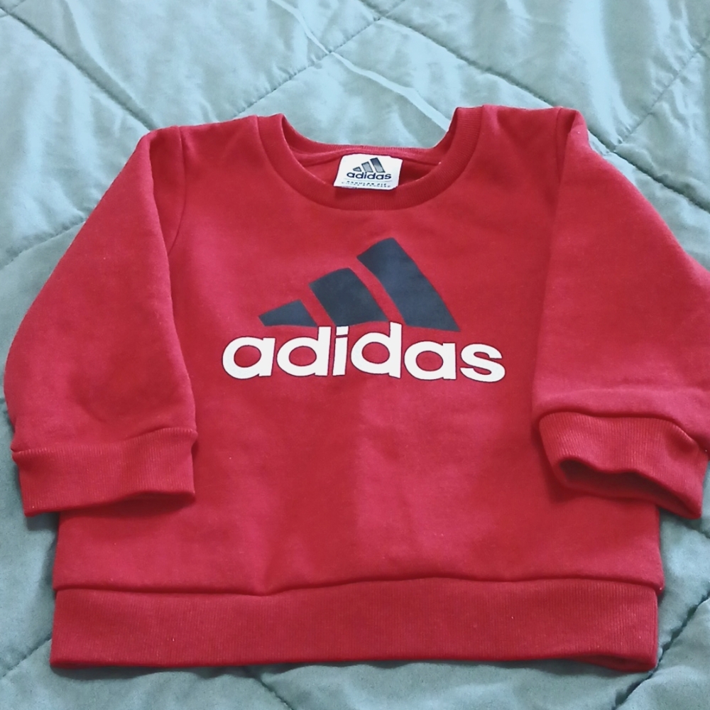 🛍CUTE  LITTLE  Red HOODED SWEATSHIRT SIZE 12 MONTHS 🛍